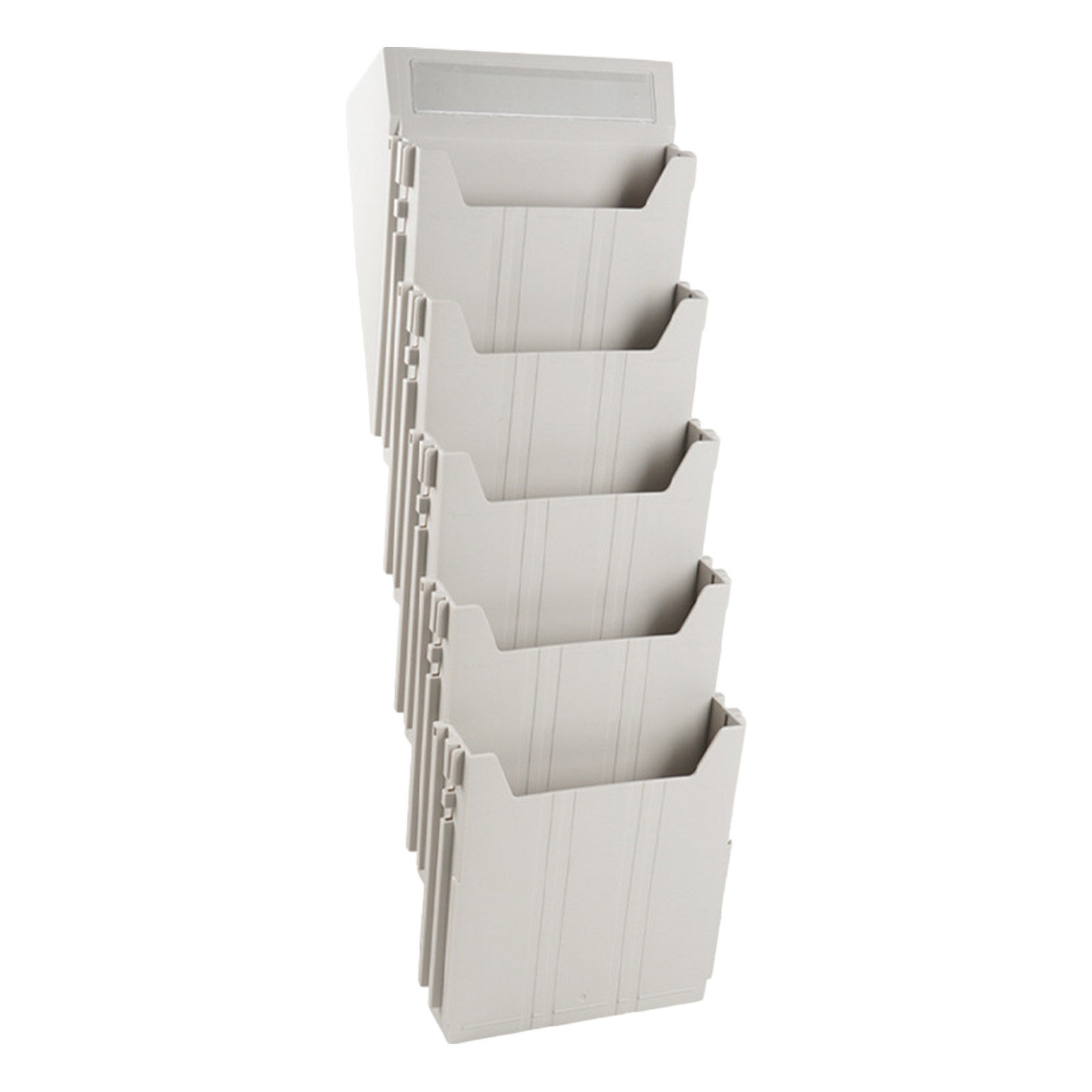 Magazine Holder Rack - Wall Mounted File Organizer Adjustable Slots