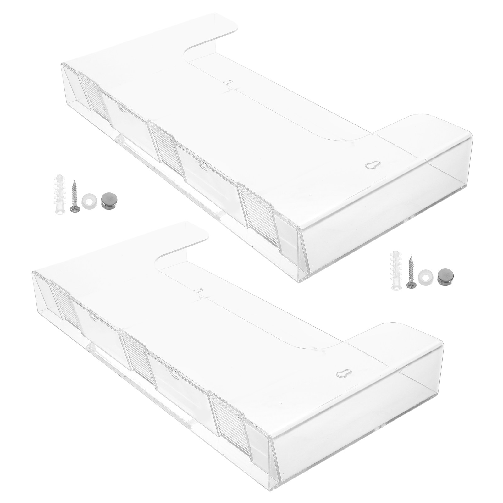 Magazine Holder Rack - 2Pcs Wall File Holder Acrylic Transparent