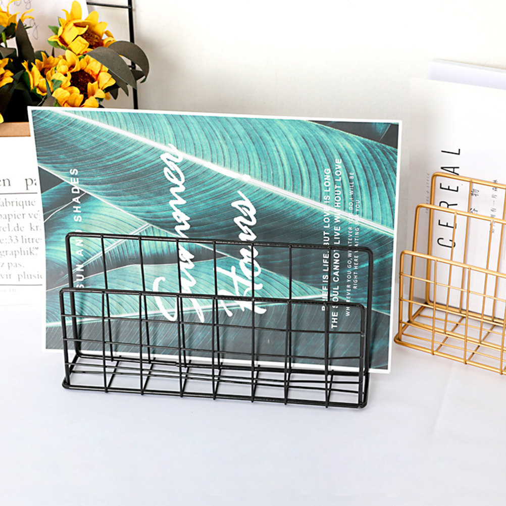 Metal Desktop Mail Organizer 3 - огляд і ціна Magazine Holder Rack