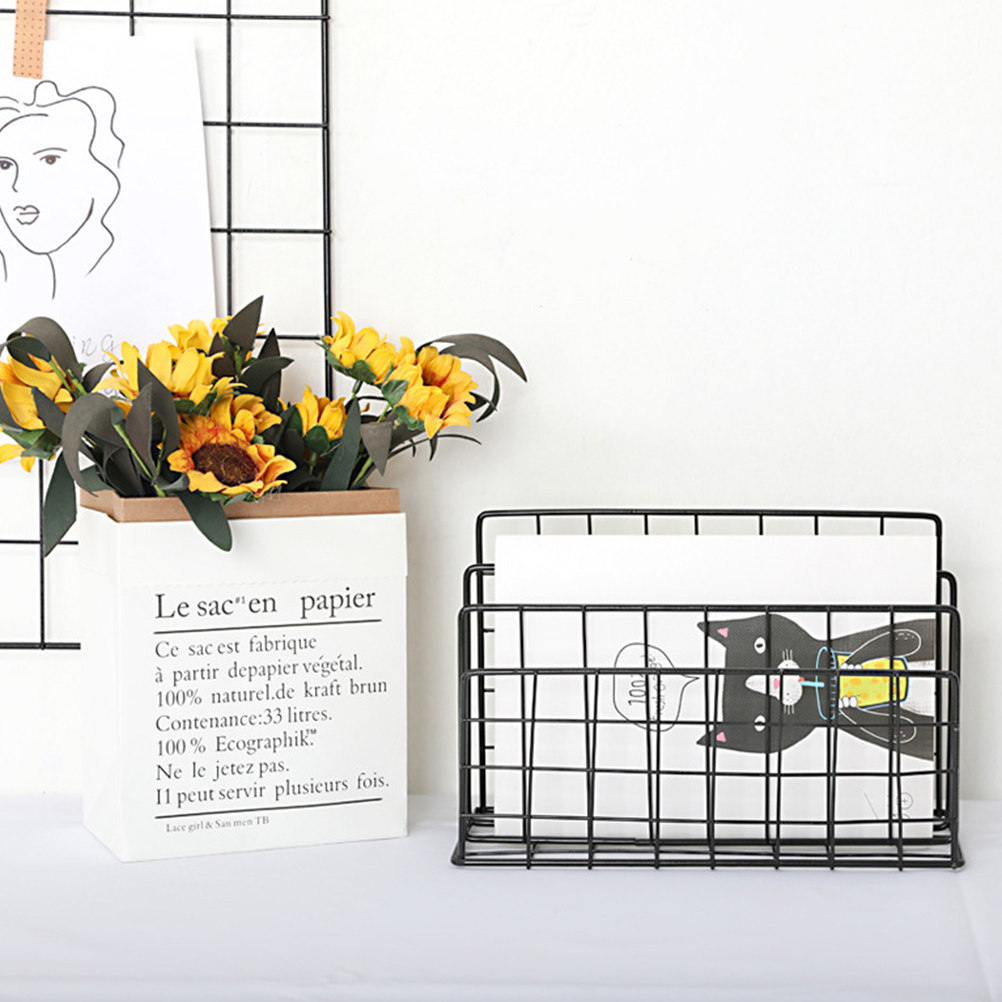 Metal Desktop Mail Organizer 3 - огляд і ціна Magazine Holder Rack