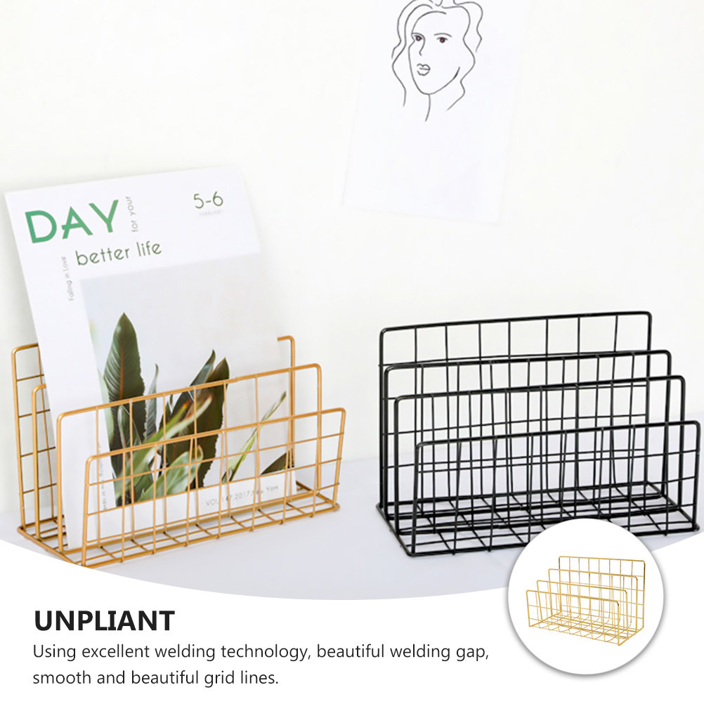 Metal Desktop Mail Organizer 3 - огляд і ціна Magazine Holder Rack
