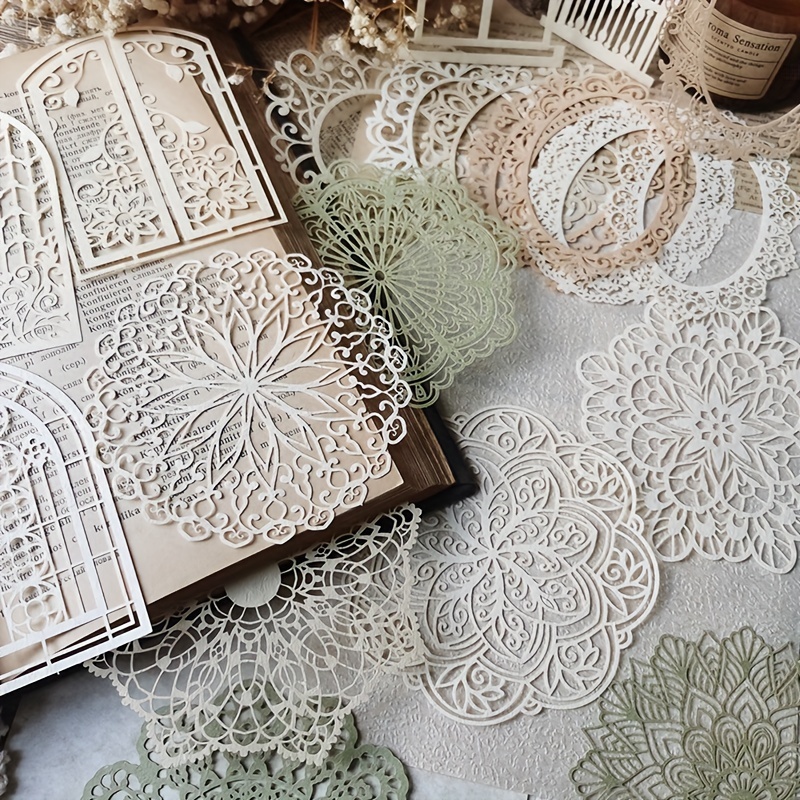 10 pcs Vintage Lace Hollow Mat - огляд і ціна Ink Blotter Paper