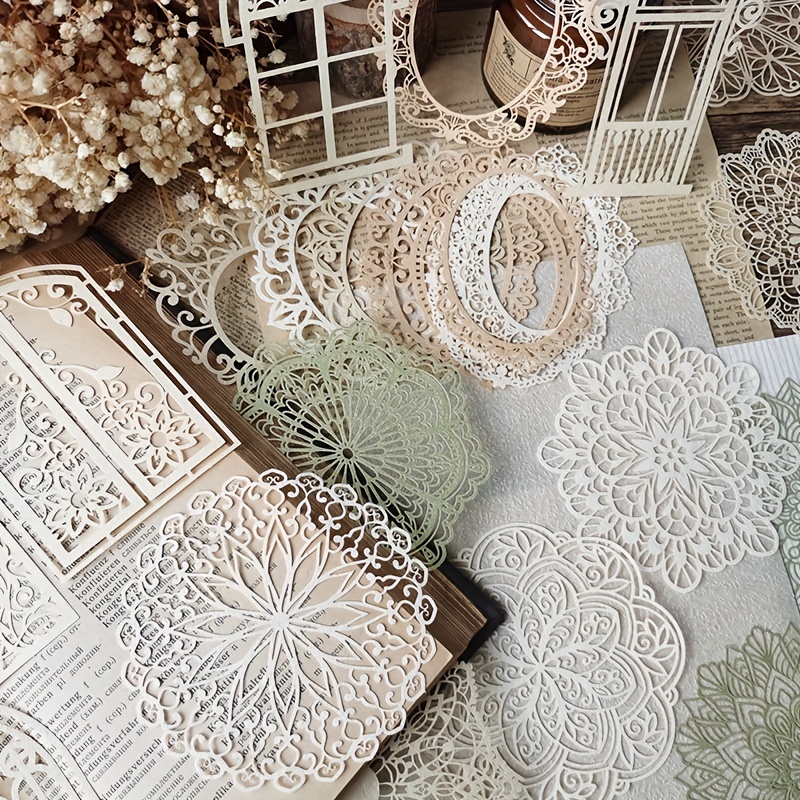 10 pcs Vintage Lace Hollow Mat - огляд і ціна Ink Blotter Paper