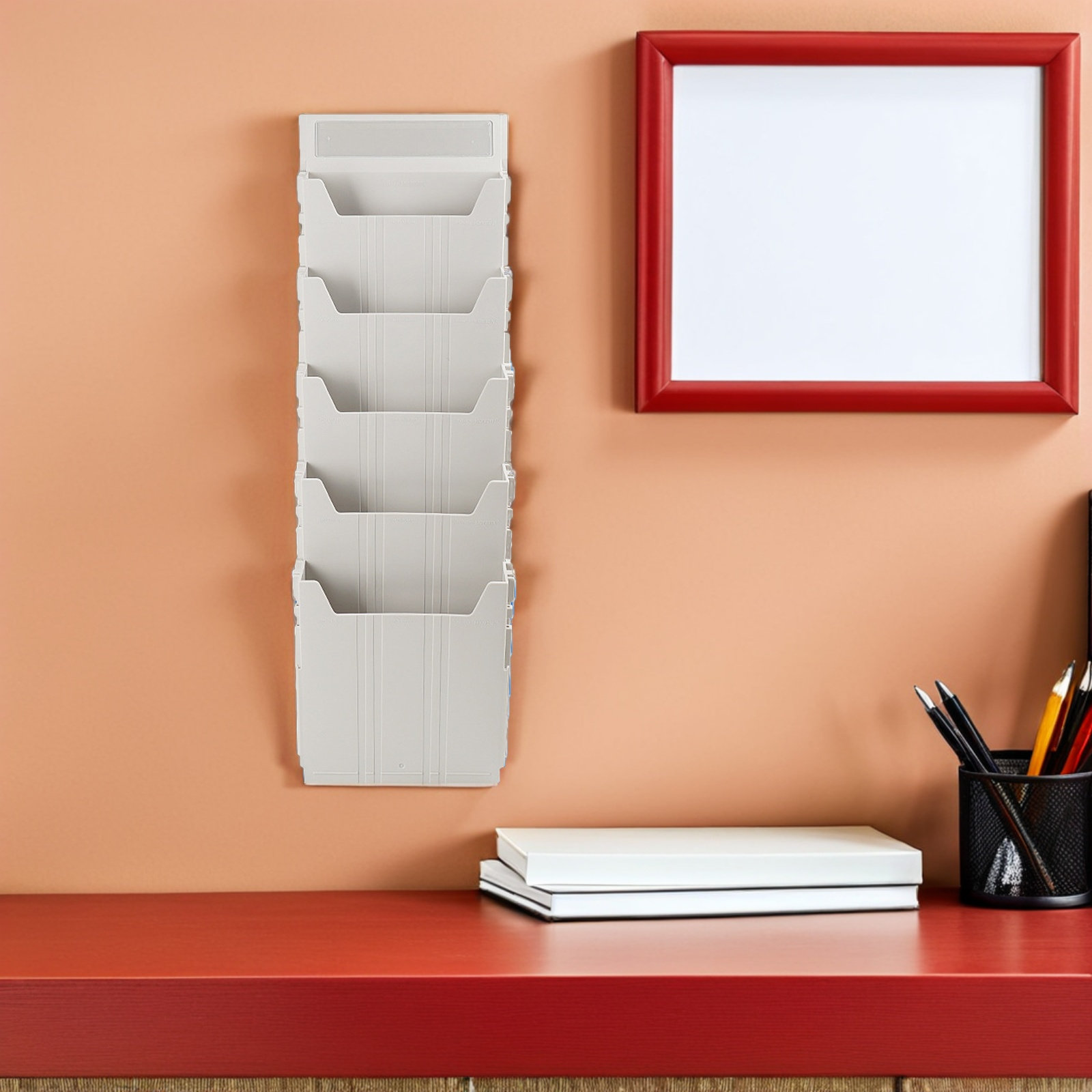 Wall Mounted File Organizer Ad - огляд і ціна Magazine Holder Rack