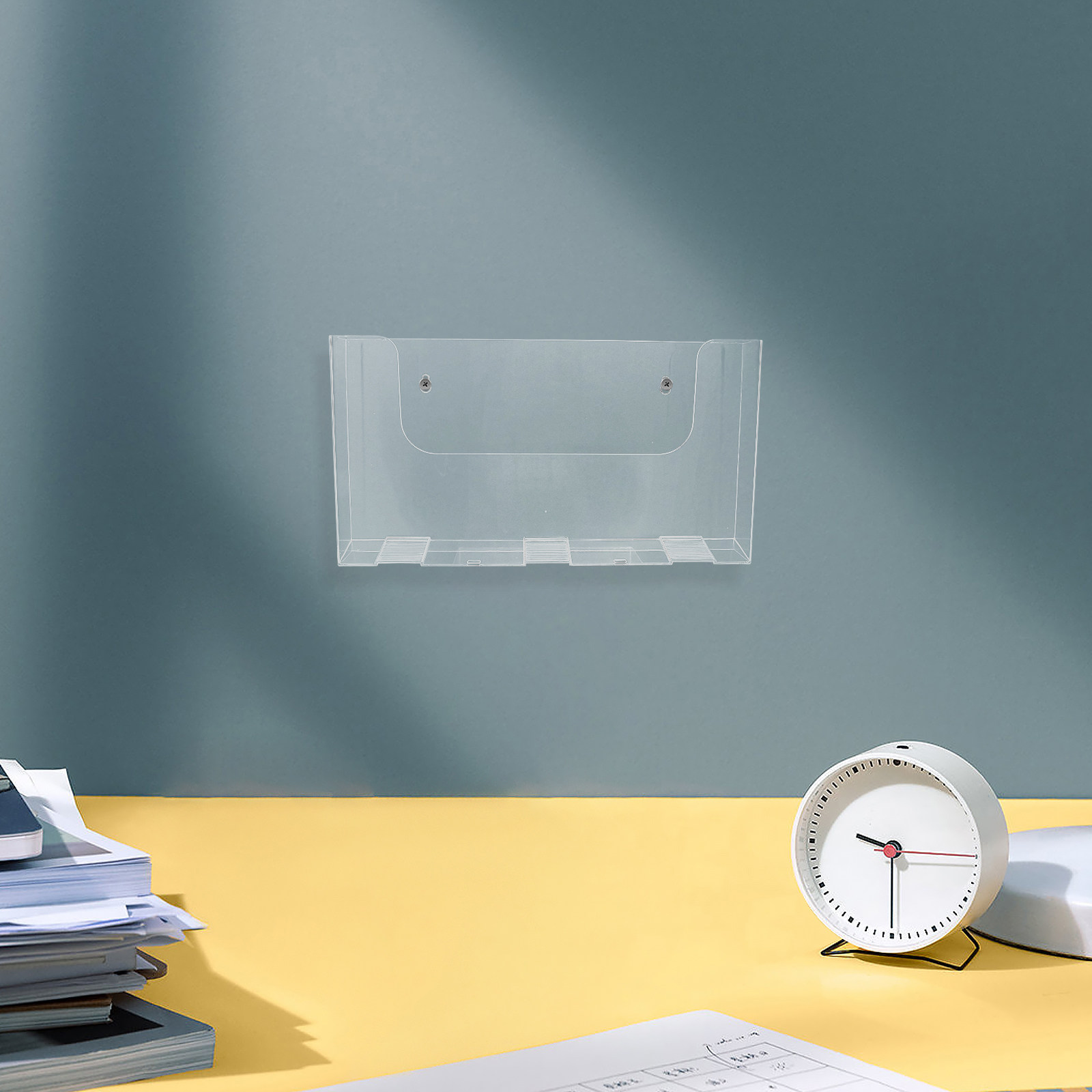 2Pcs Acrylic Wall File Holder  - огляд і ціна Magazine Holder Rack
