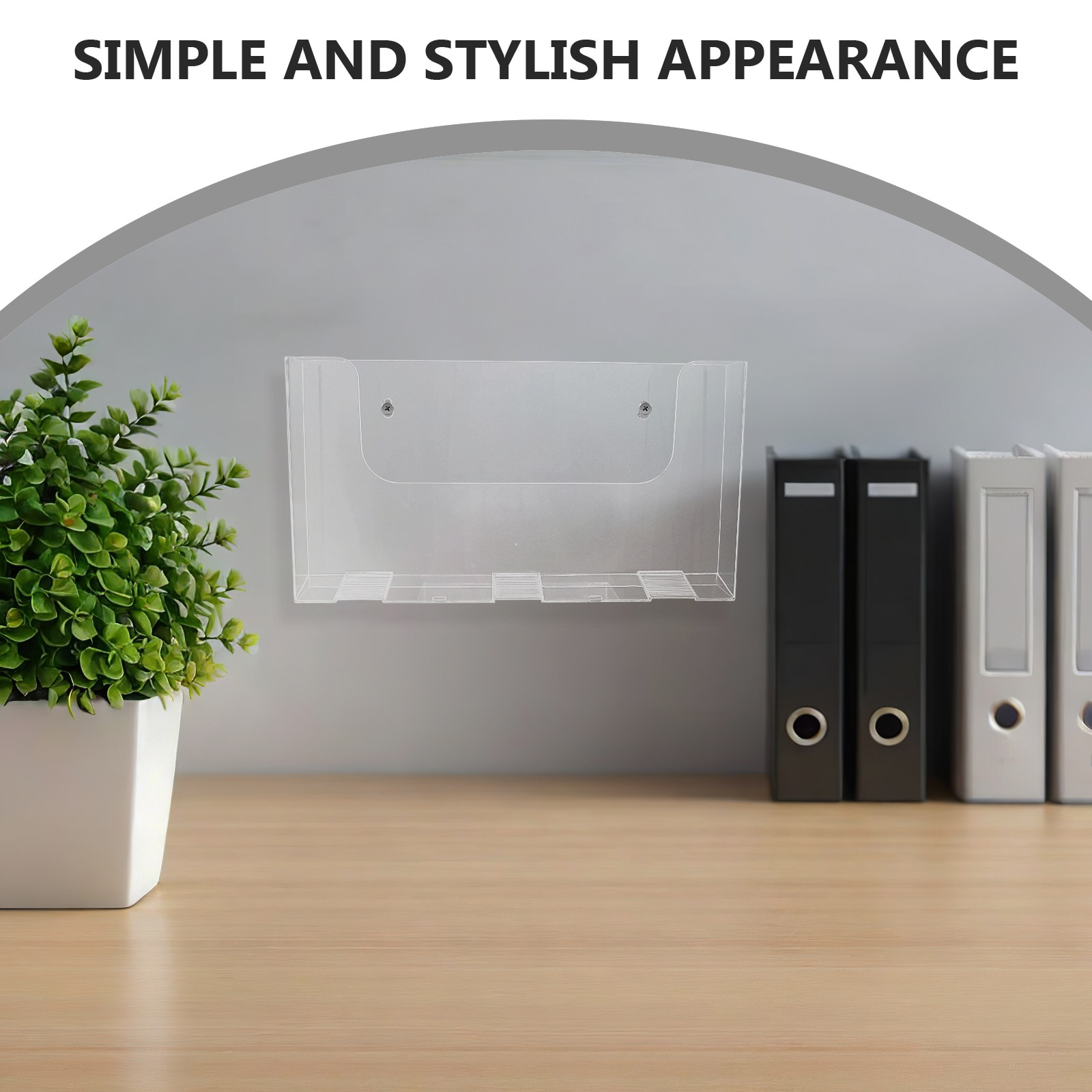 2Pcs Acrylic Wall File Holder  - огляд і ціна Magazine Holder Rack