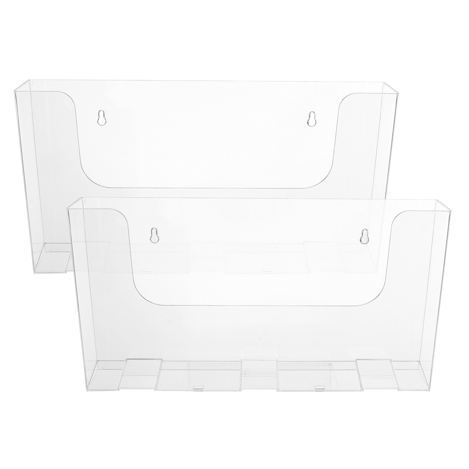 2Pcs Acrylic Wall File Holder  - огляд і ціна Magazine Holder Rack