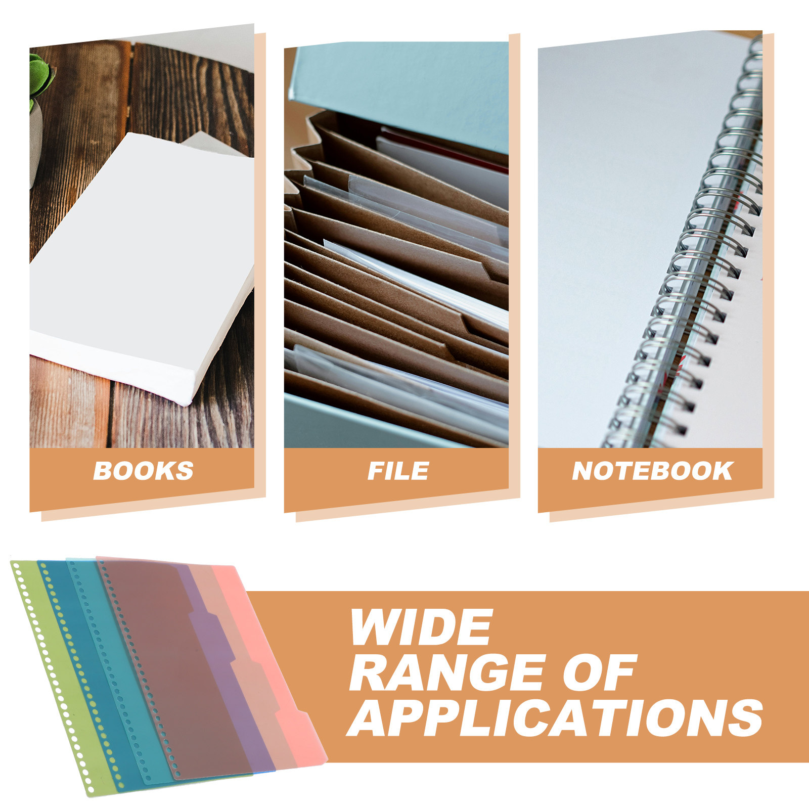 4Sets Premium Plastic Binder T - огляд і ціна Tab Divider A4