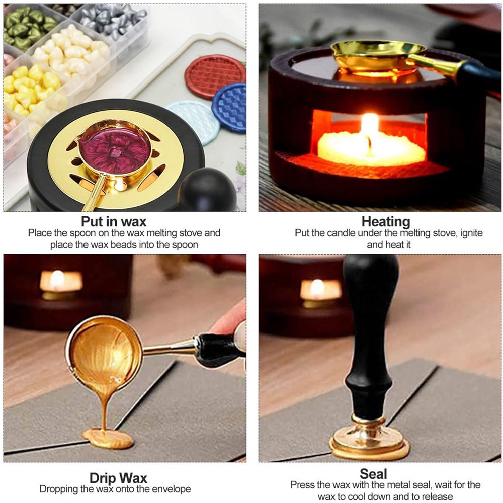 Custom Wax Seal Stamp Kit Pers - огляд і ціна Wax Seal Stamp Set