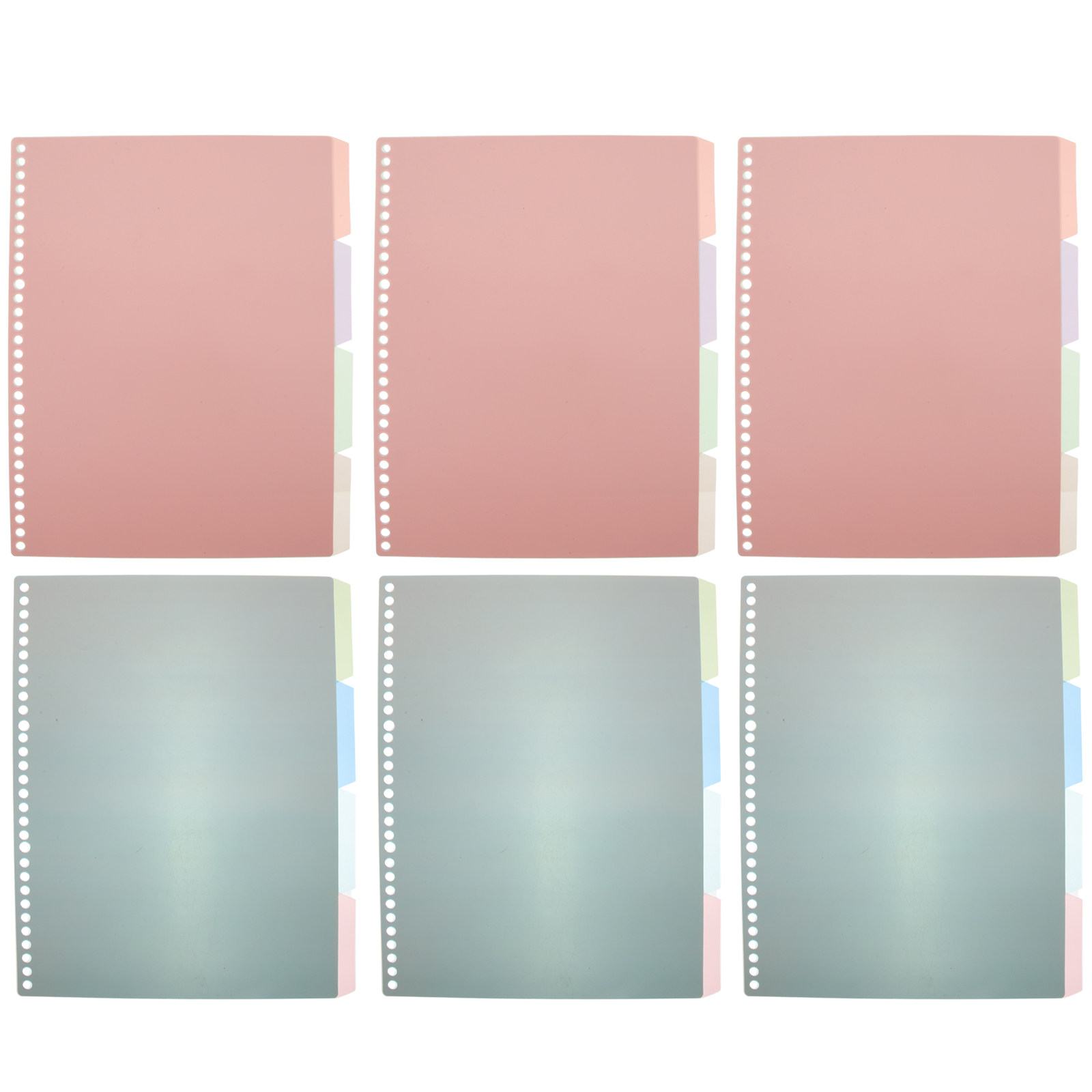 6Sets Bright Colored PP Index  - огляд і ціна Tab Divider A4
