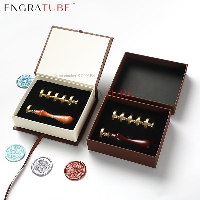 6 Copper Wax Seal Stamp Heads  - огляд і ціна Wax Seal Stamp Set