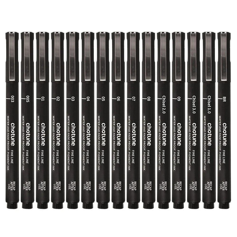 Black Micro Pens,15 Sizes,Wate - огляд і ціна Correction Pen Fine