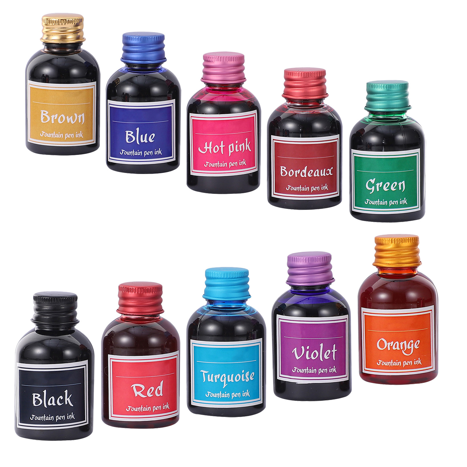 10 Bottles Smooth-Flow Fast-Dr - огляд і ціна Fountain Pen Bottled Ink
