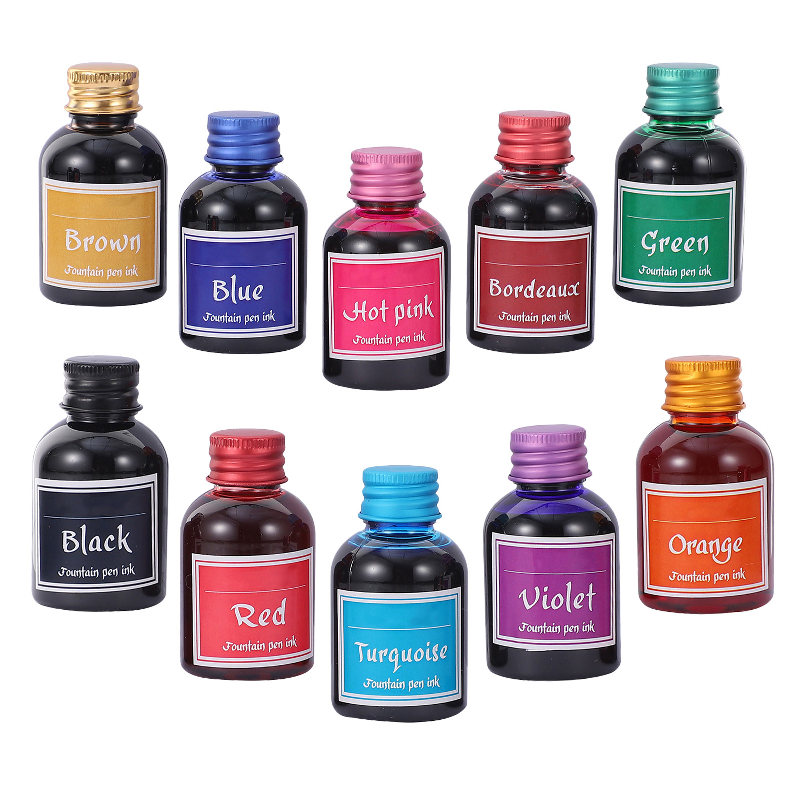 10 Bottles Smooth-Flow Fast-Dr - огляд і ціна Fountain Pen Bottled Ink