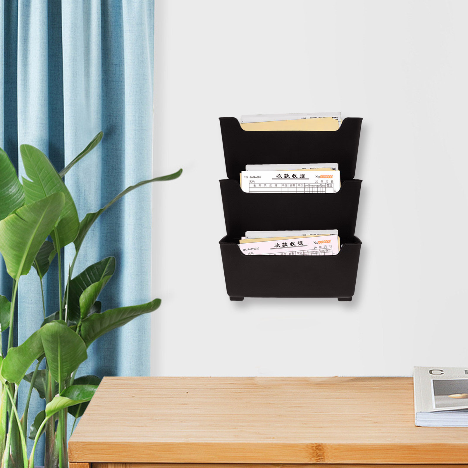 1Set Wall File Organizer Rack  - огляд і ціна Magazine Holder Rack