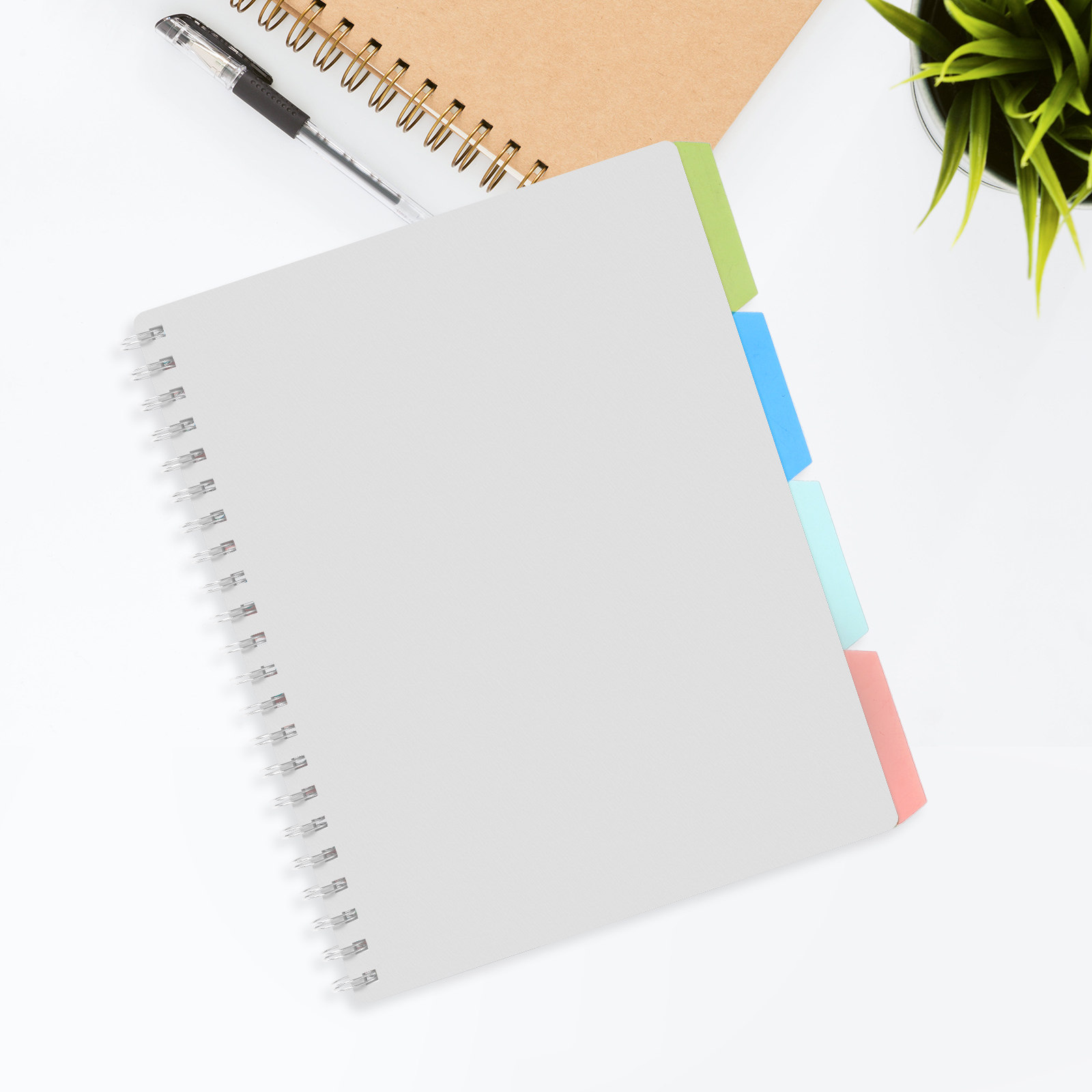4Sets Sturdy Plastic Notepad D - огляд і ціна Tab Divider A4