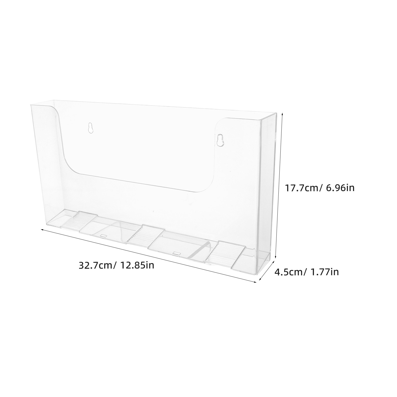 2Pcs Wall File Holder Acrylic  - огляд і ціна Magazine Holder Rack