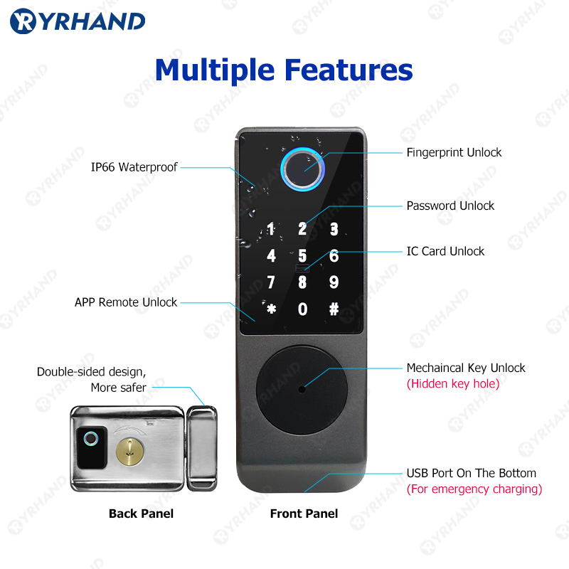 Tuya Smart lock Waterproof Wif - огляд і ціна Letter Opener Brass